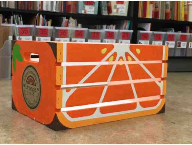 1st Grade - Orange Wooden Crate - Photo 1