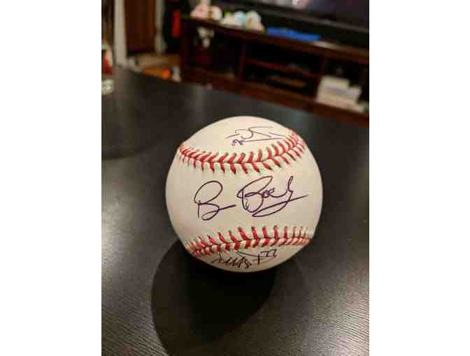 4 tickets to the SF Giants vs. Milwaukee Brewers and Baseball signed by Bruce Bochy