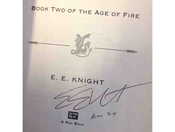 Age of Fire Autographed Book Set by E. E. Knight