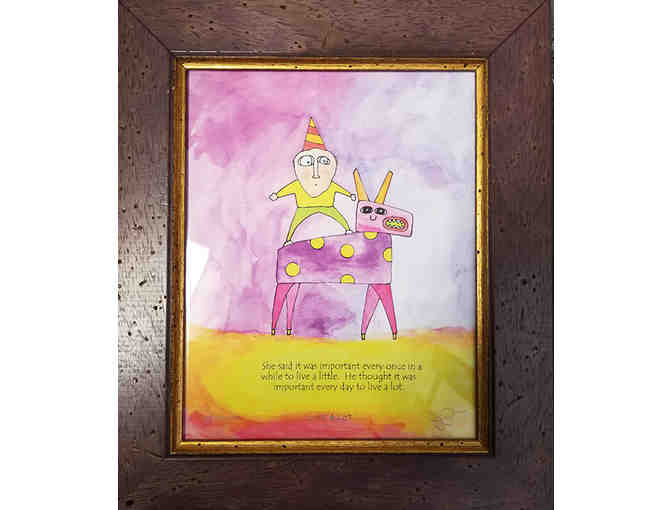 Framed Child's Decorative Artwork