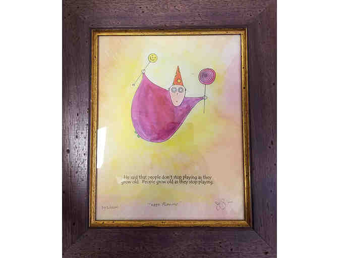 Framed Child's Decorative Artwork