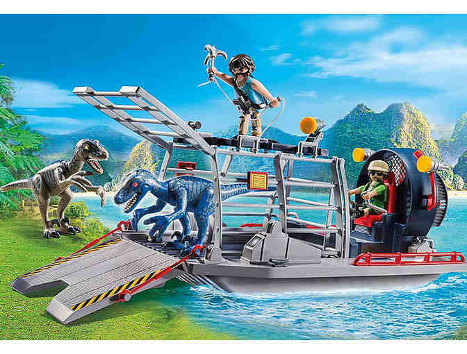 Playmobil The Exploreres: Enemy Airboat with Raptors
