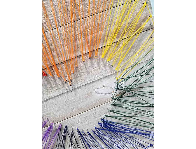 Classroom Project: Ms. Giannoni's Rainbow Heart String Art