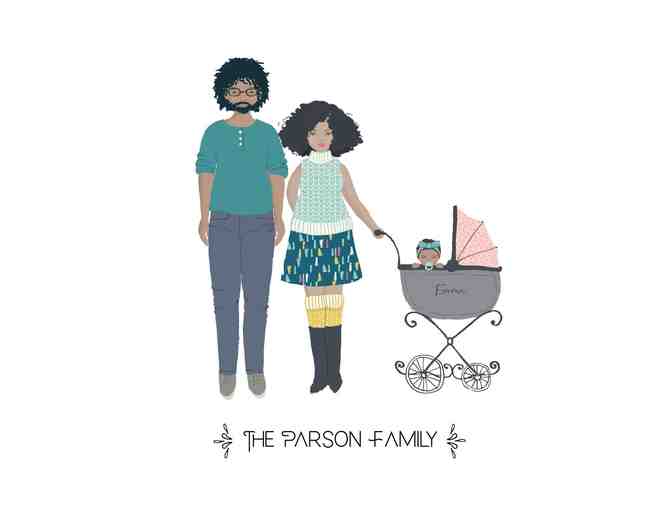 A Custom Digital Family Portrait by KaDobos Design