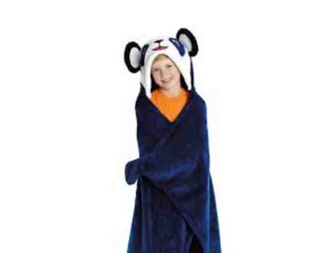 Two (2) Snuggies Bright Eyes Blankets - Playful Puppy and Precious Panda