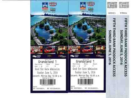 Detroit Grand Prix on Bell Isle 2 Tickets and 2 Paddock Passes