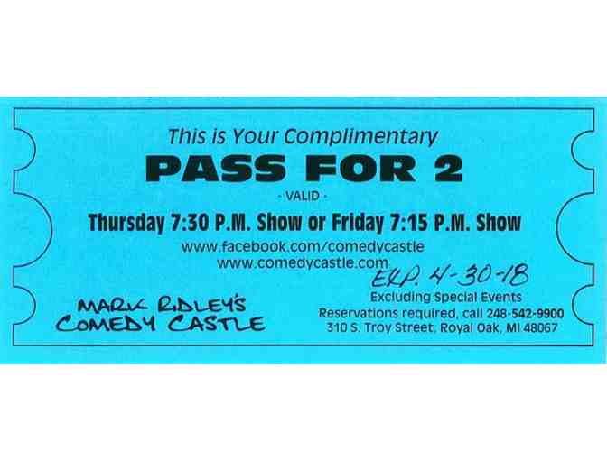 Pass for 2 for Mark Ridley's Comedy Castle