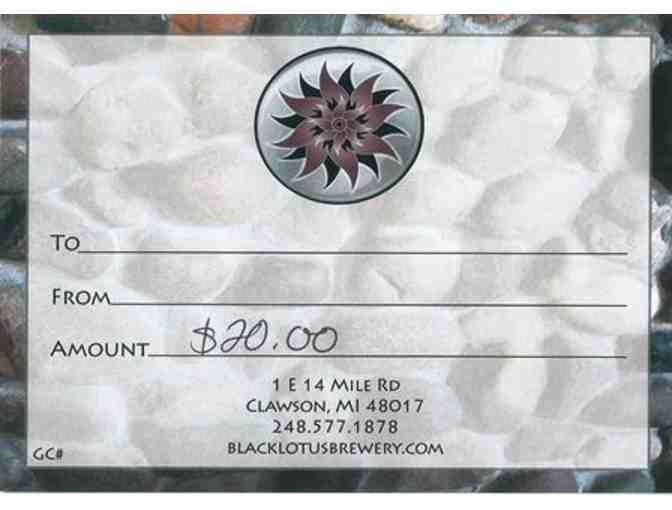 $20 Black Lotus Brewing Company Gift Card