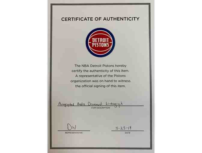 Autographed Andre Drummond Lithograph