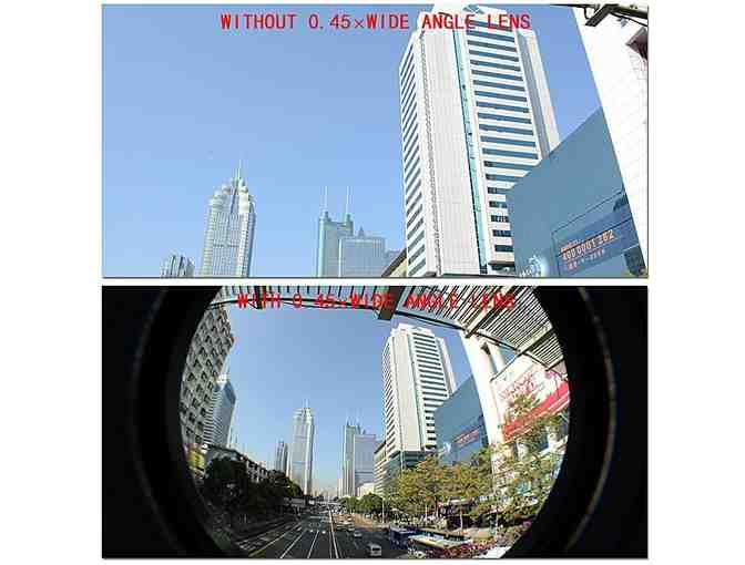 43mm 2.2X Telephoto Lens and 43mm 0.43x Wide Angle Lens with Macro Pack