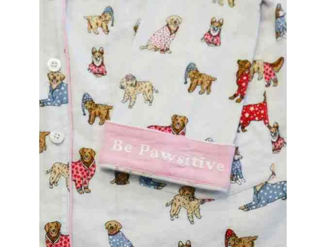 Cozy Pajamas with Dog Print - Size Medium