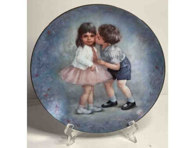 First Kiss plate by Rosemary Calder