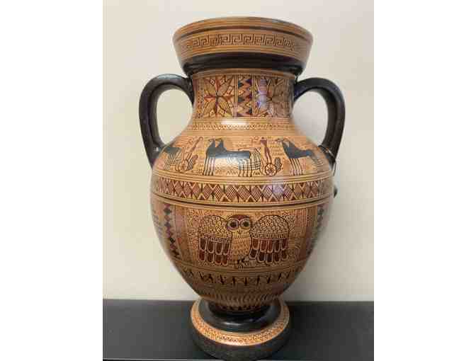 Vintage Ceramic Amphora Vase of the Geometric Period