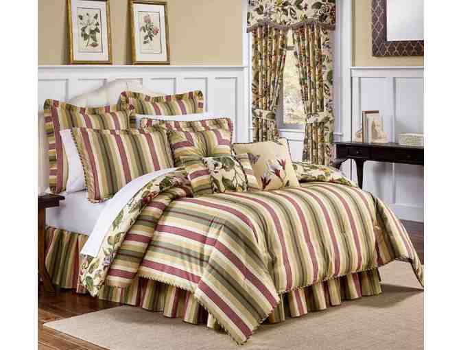 Waverly Laurel Springs-Parchment King Size Comforter Set