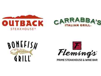 $50 Gift Card for either Outback, Carraba's, Fleming's or Bonefish Grill