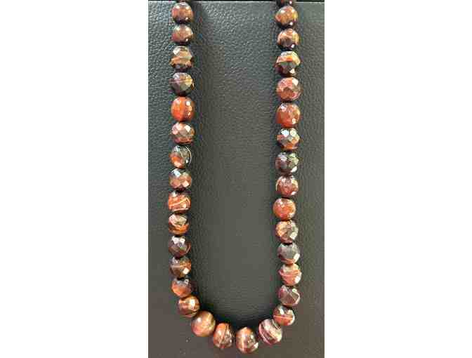 Choker with Red Tiger's Eye-Lot 64 - Photo 1