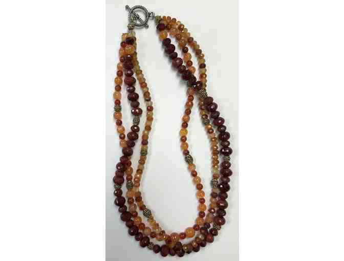 Choker with Red and Orange Carnelians-Lot 65 - Photo 2