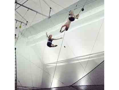 Two gift certificates for a flying trapeze class at Trapeze School of New York