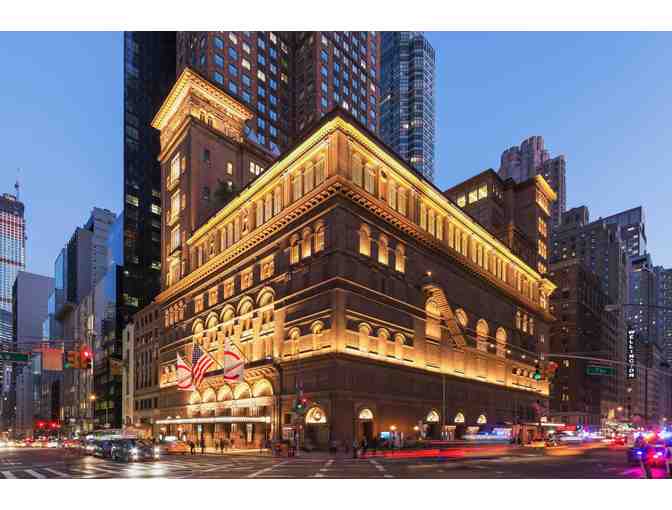 Two tickets for a performance in NYC's legendary Carnegie Hall