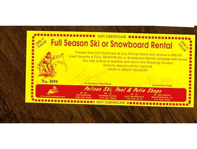 Pelican Ski $99 Credit toward Full Season Ski or Snowboard Rental
