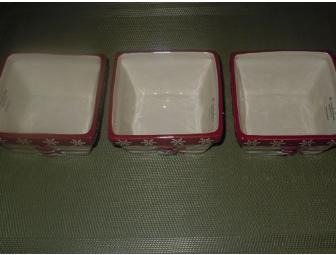 'Winter Wishes' Square Bowls