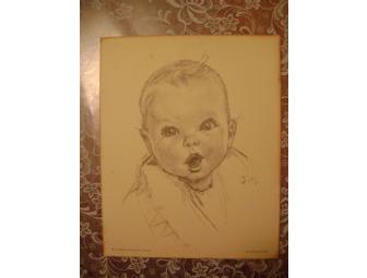 Gerber Baby Lithograph 8' x 10' Plus Letter