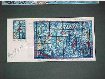 Marc Chagall Signed Jerusalem Window Piece