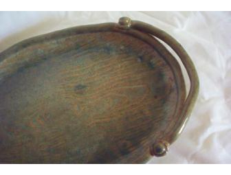 Stoneware tray by North Carolina Seagrove potter