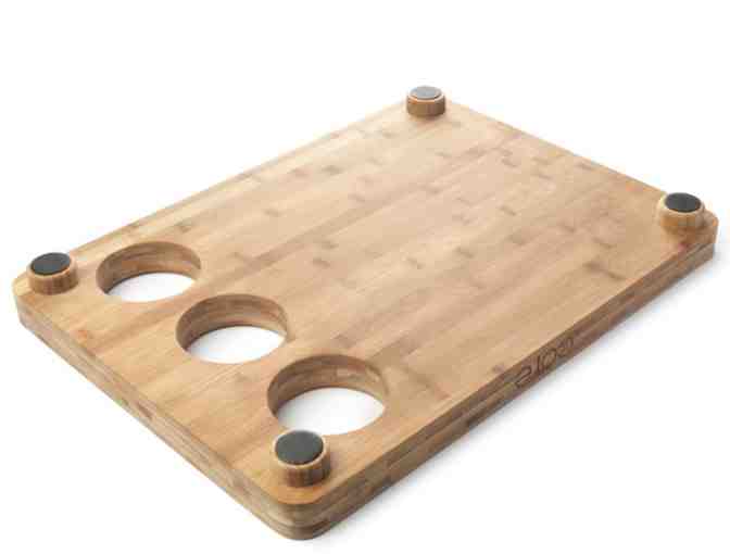 Core Bamboo Pro Chef Butcher Block with Prep Bowls