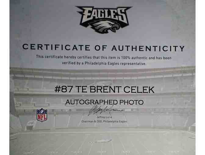 Autographed Picture of Brent Celek