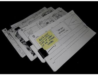 Warner Brothers Animation Hand Drawn Storyboard Package