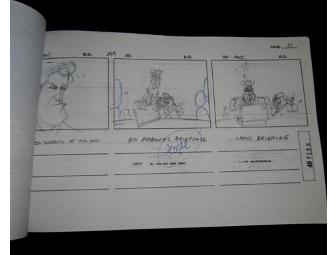 Warner Brothers Animation Hand Drawn Storyboard Package