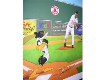 Tim Wakefield Signed Limited Edition Warner Bros Looney Tunes Lithograph