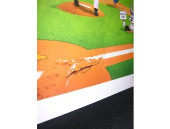 Tim Wakefield Signed Limited Edition Warner Bros Looney Tunes Lithograph