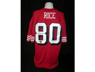 Jerry Rice Signed 49rs Jersey
