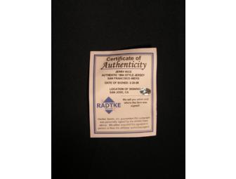 Jerry Rice Signed 49rs Jersey