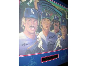 Cey/Russell/Lopes/Garvey Signed Lithograph