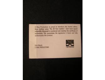 Mt Rushmore Of Sports Lithograph, Signed By Kareem Abdul Jabbar, Pete Rose And Jerry Rice