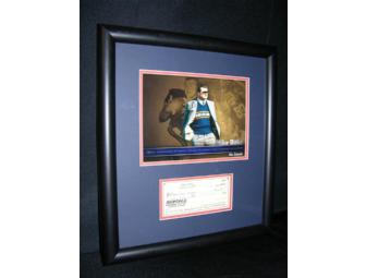 Mike Ditka Signed And Framed Check And Photo Display Chicago Bears