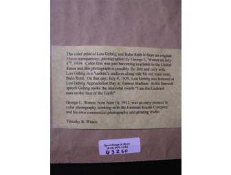 Babe Ruth/Lou Gehrig Photo