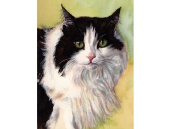 Watercolor Pet Portrait by Carol Wells