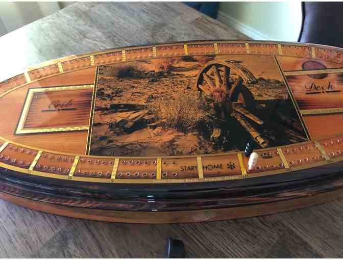 Custom Cribbage Board (Wagon Wheel #108)