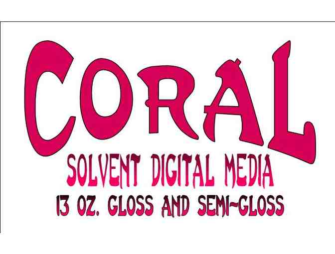 Solvent-printable digital banner media