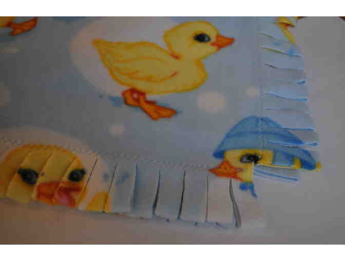 Fleece Baby Blanket with Ducklings