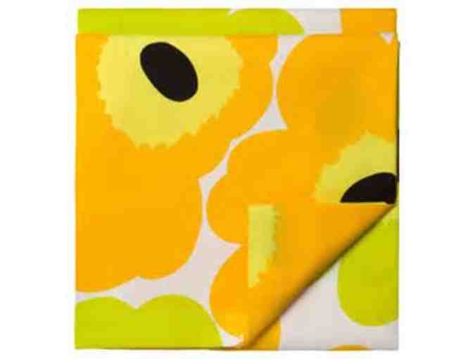 Marimekko Unikko Lime/Yellow Tablecloth