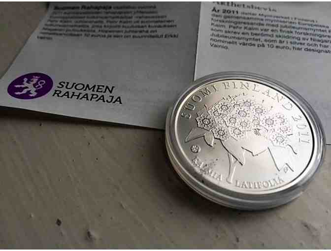 10 Euro Silver Coin - The Pehr Kalm and European Explorers Commemorative Coin