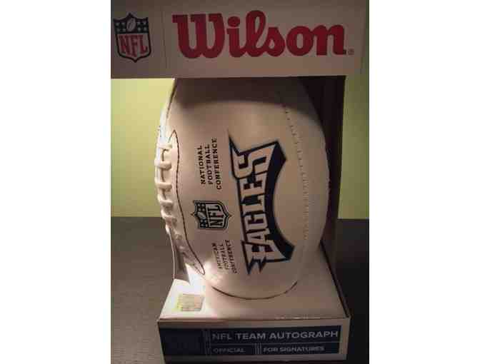 Eagles S Chris Maragos Signed Football with Certificate of Authenticity