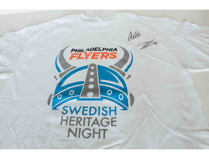 Flyer's Swedish Heritage Package with Signed Hockey Stick