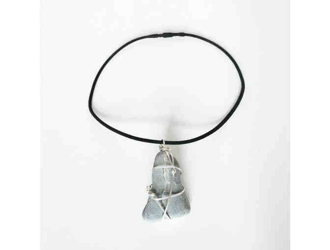 Silver Necklace with Pendant by Christina Gravdahl