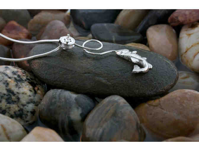 Sterling Silver Brook Trout Pendant